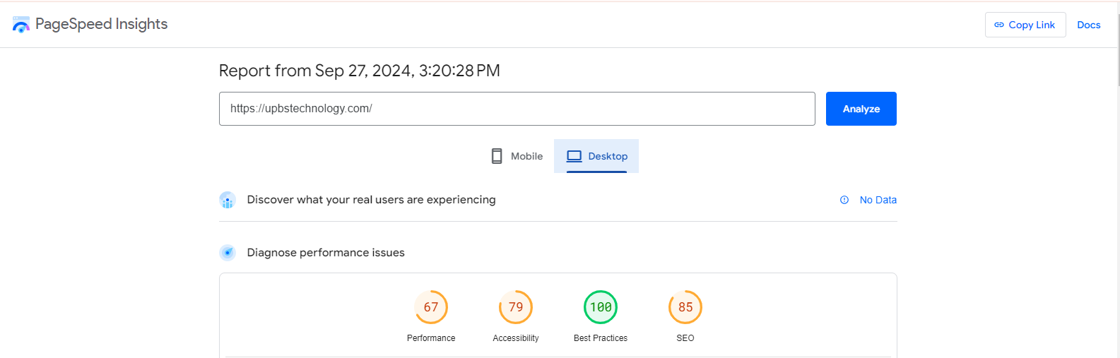 page speed insight 