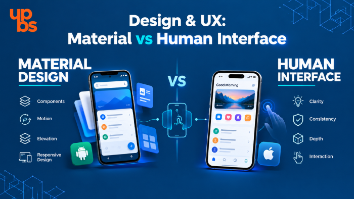 Android Material Design vs iOS Human Interface design comparison